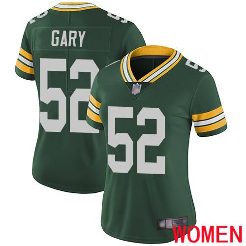 Green Bay Packers Limited Green Women 52 Gary Rashan Home Jersey Nike NFL Vapor Untouchable